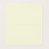 Carte De Visite Couleur amande Moderne Unique Élégant Plain Simple (Intérieur déplié)