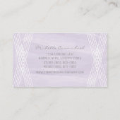 Carte de visite couleur aquarelle violet (Dos)