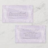 Carte de visite couleur aquarelle violet (Devant / Derrière)