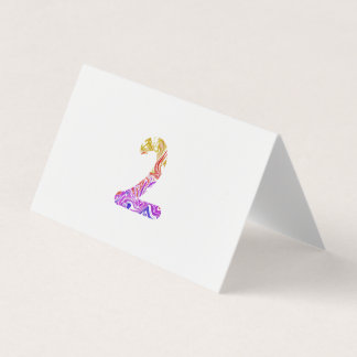 Carte De Visite Couleur Artistique Marbrée Vibrante Numéro 2