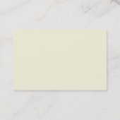 Carte De Visite Couleur Beige Moderne Élégant Unique Simple uni (Dos)