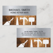 Carte De Visite Couleur | Bois de menuiserie (Devant / Derrière)