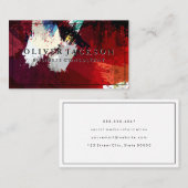 Carte De Visite Couleur brossée artistique (Devant / Derrière)