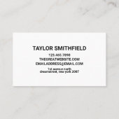 Carte De Visite Couleur d'aquarelle (Dos)