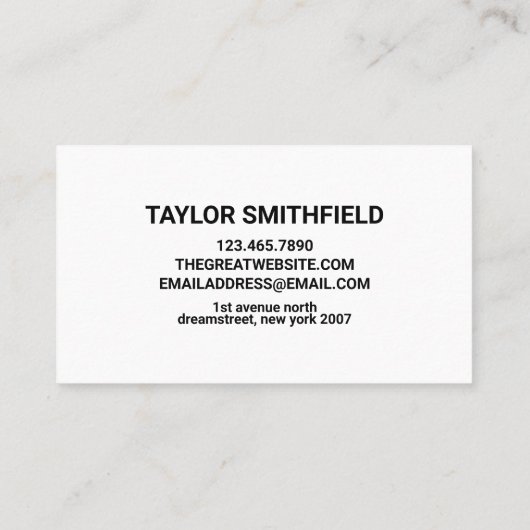 Carte De Visite Couleur d'aquarelle (Dos)