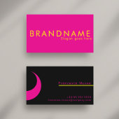 Carte De Visite Couleur de contraste vive, un moderne audacieux