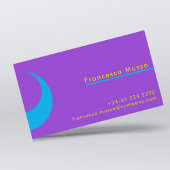 Carte De Visite Couleur de contraste vive, un moderne audacieux