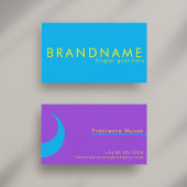 Carte De Visite Couleur de contraste vive, un moderne audacieux