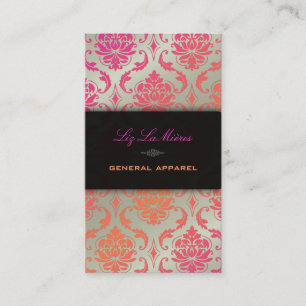 Carte De Visite Couleur de damassé/sorbet de vendome de PixDezines