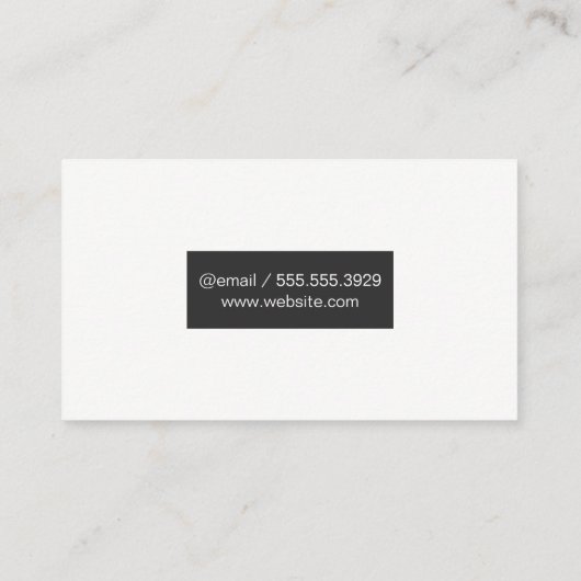 Carte De Visite Couleur de l'eau (Dos)