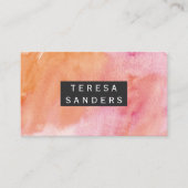 Carte De Visite Couleur de l'eau (Devant)