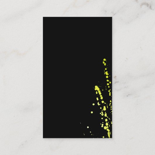 Carte De Visite Couleur de l'eau Vert éclatant (Dos)