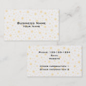 Carte De Visite Couleur de profil sous convention astérisque, (Devant / Derrière)