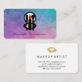 Carte De Visite Couleur d'eau Beautician (Devant / Derrière)