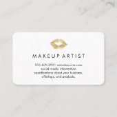 Carte De Visite Couleur d'eau Beautician (Dos)