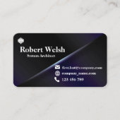 Carte de visite couleur dégradé série 8 (Devant)