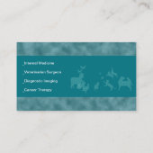 Carte De Visite Couleur d'U-sélection de docteur services animaux (Dos)