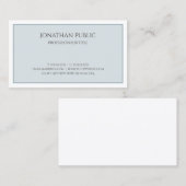 Carte De Visite Couleur élégante Moderne Élégant Professionnel Tre (Devant / Derrière)