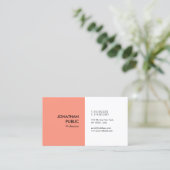 Carte De Visite Couleur élégante Moderne Professionnel SimpleTempl (Debout devant)