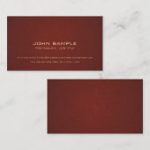 Carte De Visite Couleur élégante professionnelle moderne Luxe (Devant / Derrière)