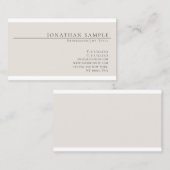 Carte De Visite Couleur élégante tendance Moderne Chic Simple Simp (Devant / Derrière)
