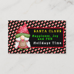 Carte De Visite Couleur et texte de la Personnaliser de Gnome de s