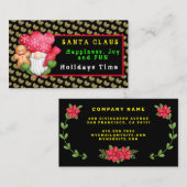 Carte De Visite Couleur et texte de la Personnaliser de Mistletoe  (Devant / Derrière)