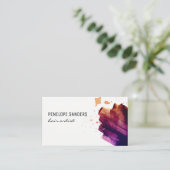 Carte De Visite Couleur expressive brossée (Debout devant)