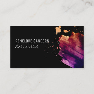 Carte De Visite Couleur expressive brossée