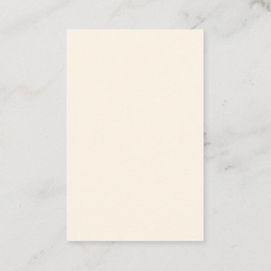 Carte De Visite Couleur faite sur commande de l'étiquette | de (Dos)