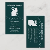 Carte De Visite Couleur féline de sélection des services U de (Devant / Derrière)