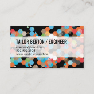 Carte De Visite Couleur géométrique