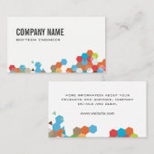 Carte De Visite Couleur géométrique (Devant / Derrière)