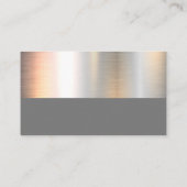 Carte De Visite Couleur | Gris (Dos)