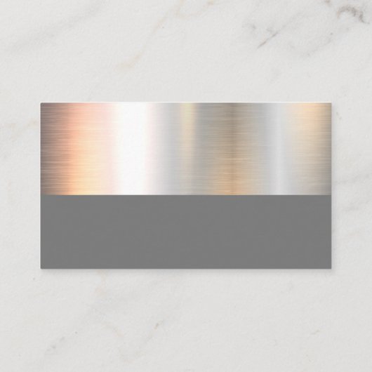 Carte De Visite Couleur | Gris (Dos)