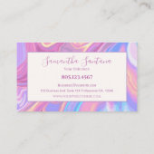 Carte De Visite Couleur Iridescente (Dos)