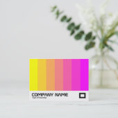 Carte De Visite Couleur - Jaune à Magenta (Debout devant)