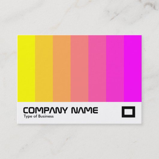 Carte De Visite Couleur - Jaune à Magenta (Devant)