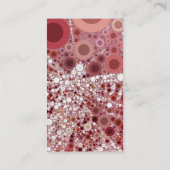 Carte De Visite Couleur Mauve en mosaïque de libellule unique (Dos)