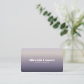 Carte De Visite Couleur métal minimal (Debout devant)
