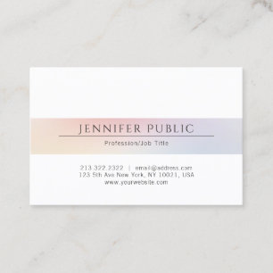 Carte De Visite Couleur moderne simple minimaliste élégante