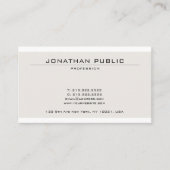 Carte De Visite Couleur Movée Créative Sleek Plain Professional (Devant)