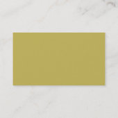 Carte De Visite Couleur Or Simple Professionnel Moderne Minimalist (Dos)