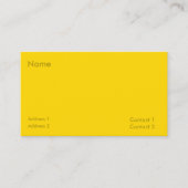 Carte De Visite couleur or solide - moderne (Devant)