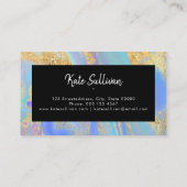 Carte De Visite couleur pastel fluide cheveux peau ongles (Dos)