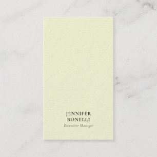 Carte De Visite Couleur pastel minimaliste moderne épaisse tendanc