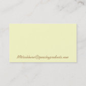 Carte de visite couleur pêche (Dos)