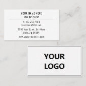 Carte de visite couleur personnalisé Concevez votr (Devant / Derrière)