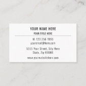 Carte de visite couleur personnalisé Concevez votr (Devant)