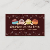 Carte De Visite Couleur personnalisée truffes chocolat confections (Devant)